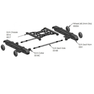 Seat Carriage (Double Act.Nylon) Complete